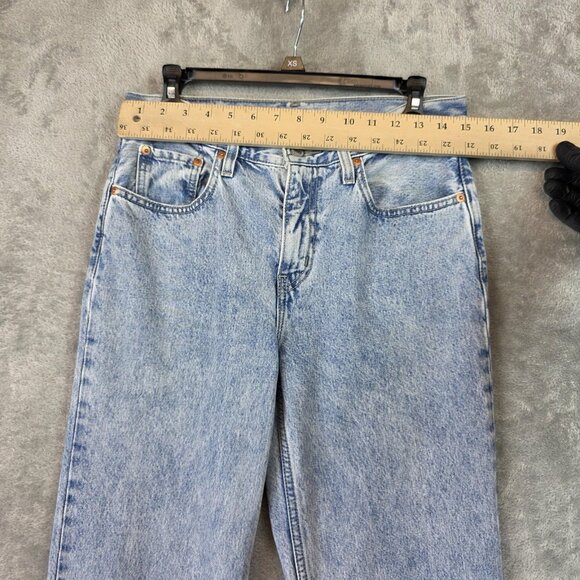 Levis Low Pro Straight Jeans Womens 27 Blue Mid Rise Light Wash Denim Pants - Picture 10 of 16